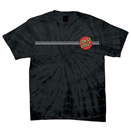 SANTA CRUZ Herren S/S T-Shirt Classic Dot Skate T-Shirt, Spider Black, Mittel von Santa Cruz