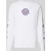 SANTA CRUZ Longsleeve mit Label-Print Modell 'WINKOWSKI' in Weiss, Größe L von Santa Cruz