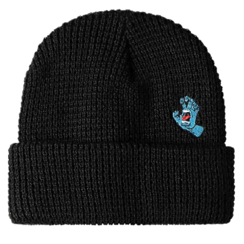 SANTA CRUZ Mütze Mini Hand Beanie Einheitsgröße Unisex Erwachsene Strickmütze Erwachsene Unisex (Schwarz), Schwarz , One size von SANTA CRUZ