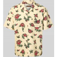 SANTA CRUZ Regular Fit Freizeithemd mit Reverskragen Modell 'FLASH ROSES' in Beige, Größe L von Santa Cruz