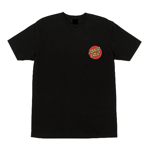 SANTA CRUZ S/S T-Shirt Chest Dot Skate T-Shirt, Schwarz, L von Santa Cruz