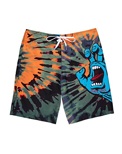 SANTA CRUZ SCREAMING HAND BOARDSHORT costume BLACK ORANGE GREEN PE23 von Santa Cruz
