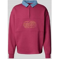 SANTA CRUZ Sweatshirt mit Label-Stitching in Pink, Größe M von Santa Cruz