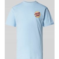 SANTA CRUZ T-Shirt mit Label-Print in Hellblau, Größe M von Santa Cruz