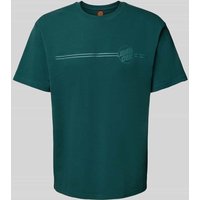 SANTA CRUZ T-Shirt mit Label-Print in Petrol, Größe M von Santa Cruz