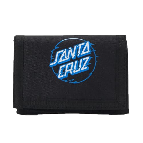 SANTA CRUZ Tri-Fold Wallet Vivid Dot Limited Edition schwarz blau, Schwarz , taglia unica tasca, Casual von Santa Cruz