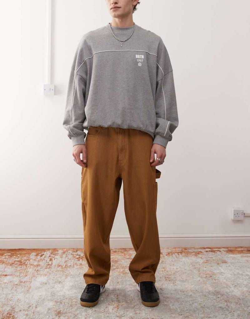 Santa Cruz - Big - Weite Carpenter-Jeans in Hellbraun von Santa Cruz