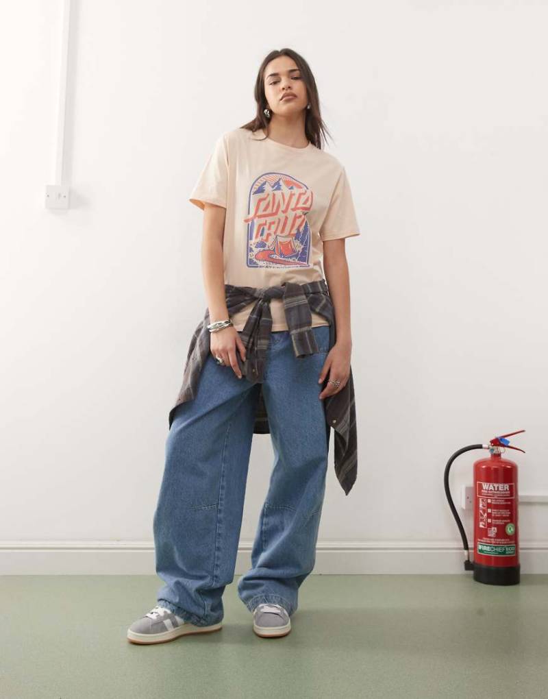 Santa Cruz - Camp Retreat - T-Shirt in Beige-Neutral von Santa Cruz