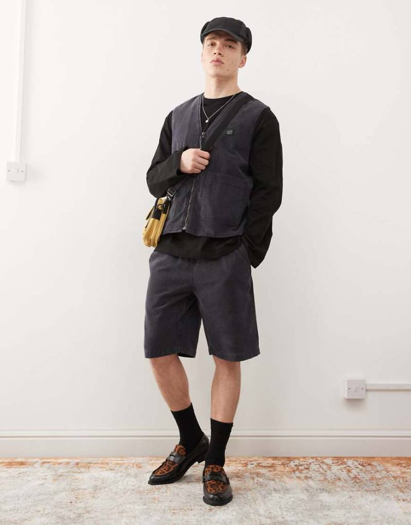 Santa Cruz - Chill - Shorts aus Jersey in verwaschenem Schwarz von Santa Cruz