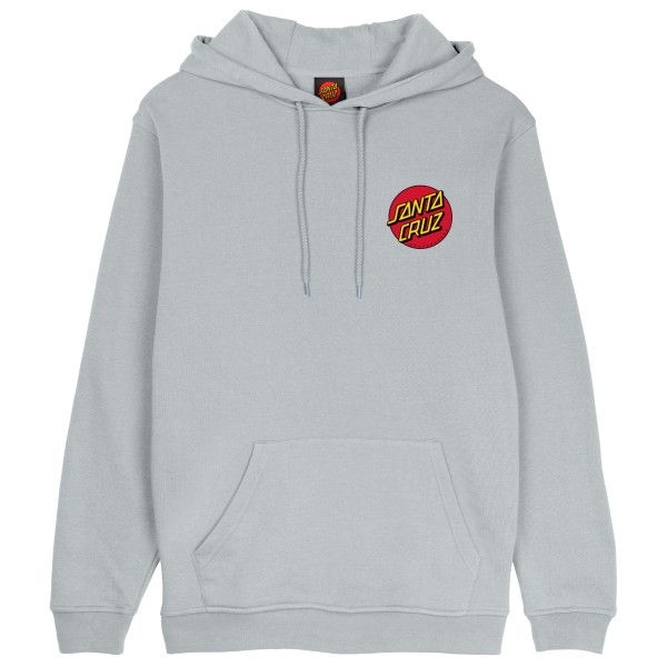 Santa Cruz - Classic Dot Chest Hood - Hoodie Gr XL grau von Santa Cruz