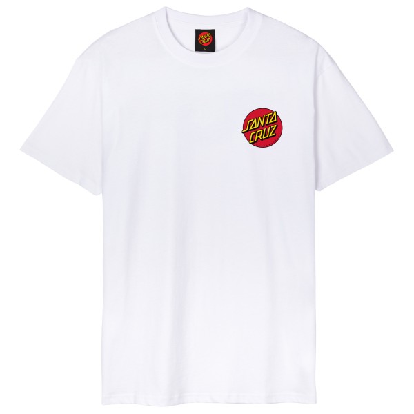 Santa Cruz - Classic Dot Chest - T-Shirt Gr XL weiß von Santa Cruz