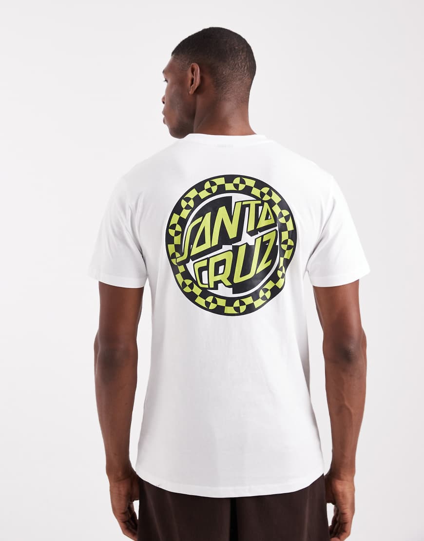 Santa Cruz - Crash Dot - T-Shirt in Weiß mit Rückenprint und Logo von Santa Cruz