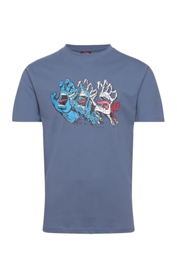Santa Cruz Evolved Hand Front T-Shirt, dusty blue, L von Santa Cruz
