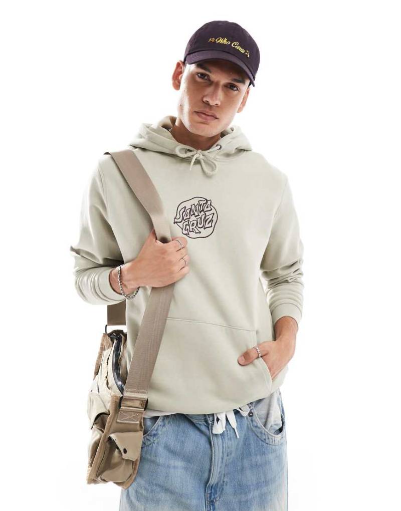 Santa Cruz - Fever Dream - Kapuzenpullover in Grau mit Logo von Santa Cruz