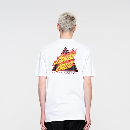 Santa Cruz Flamed Not A Dot T-Shirt White XXL von Santa Cruz