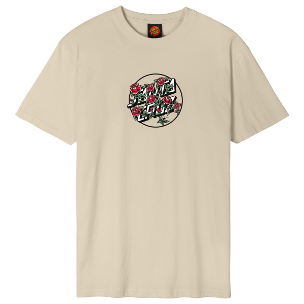 Santa Cruz - Flash Stacked Dot Front - T-Shirt Gr S beige von Santa Cruz