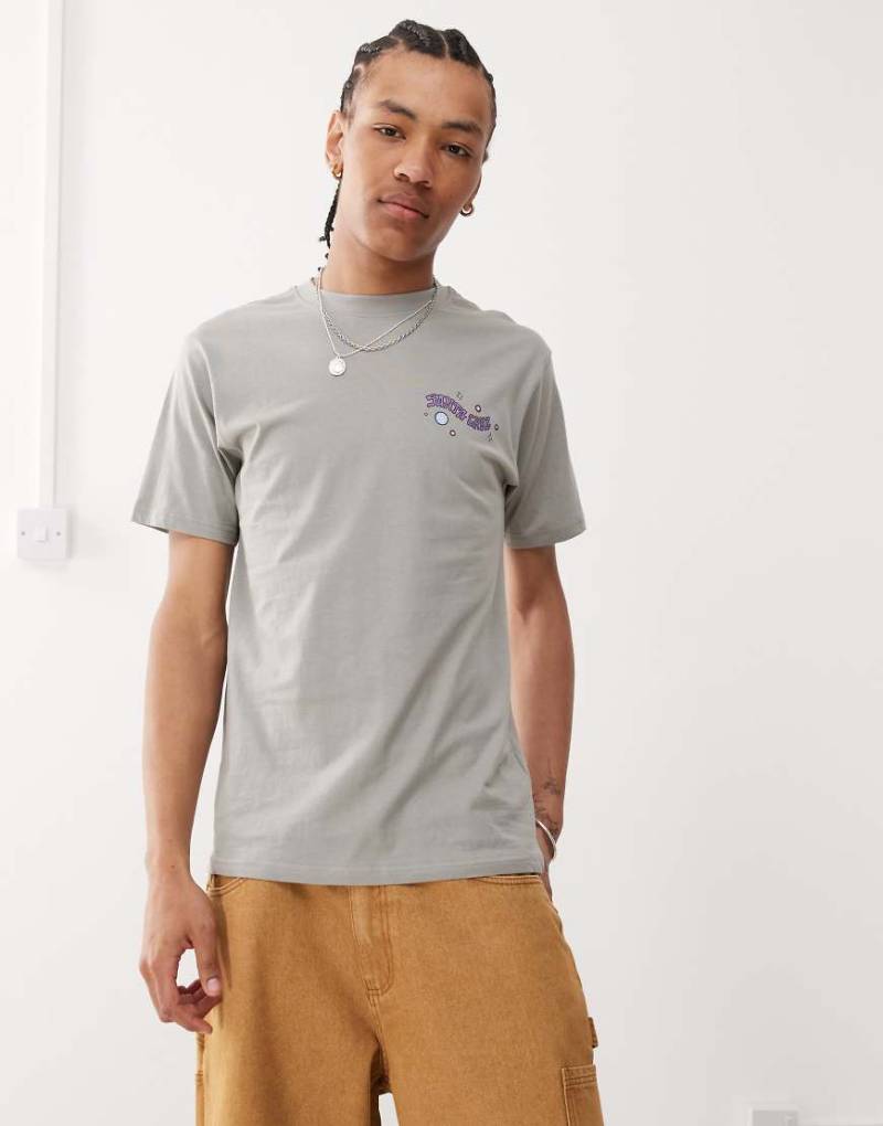Santa Cruz - Invasion Hand - T-Shirt in Grau mit Logo- und Rückenprint von Santa Cruz