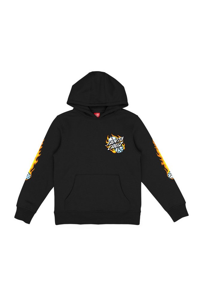 Santa Cruz Kapuzensweatshirt YOUTH FLAMING DICE DOT HOOD von Santa Cruz