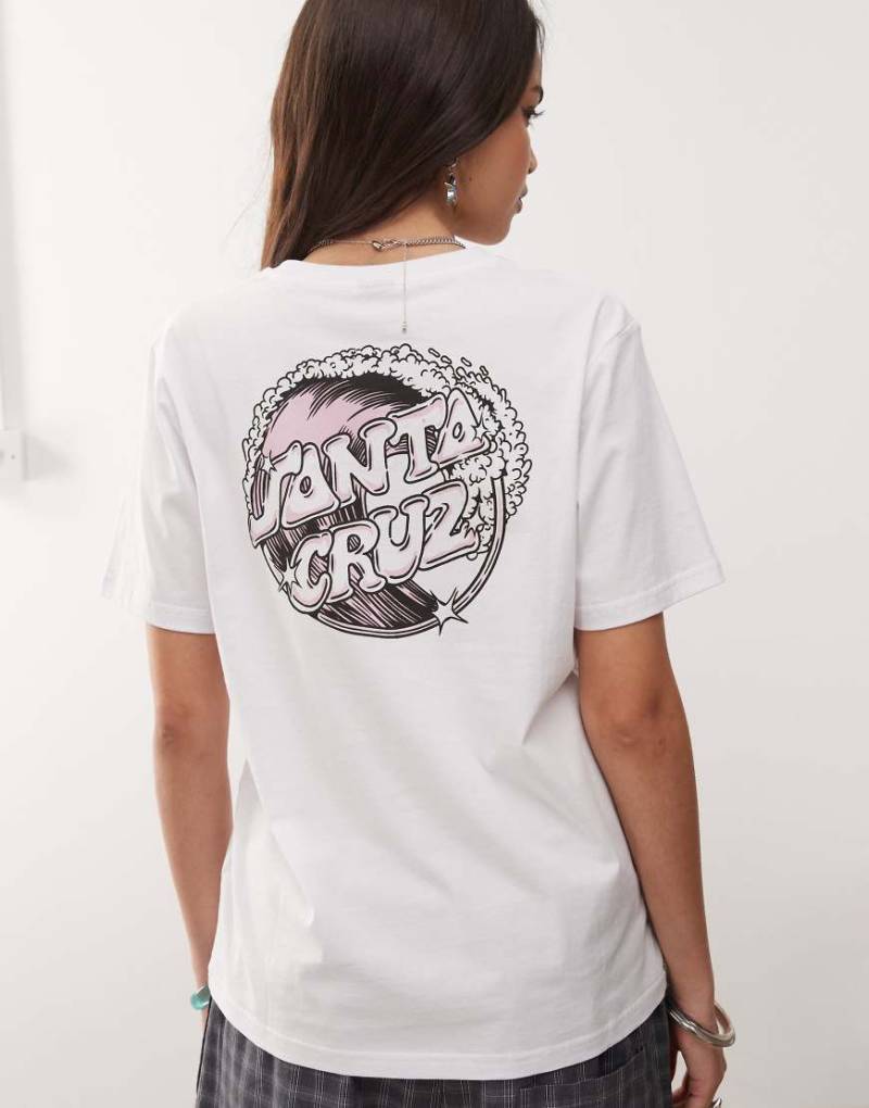 Santa Cruz - Offshore - T-Shirt in Weiß mit Print auf Brust und Rücken von Santa Cruz