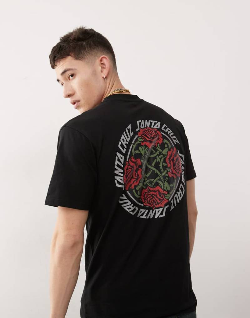 Santa Cruz - Oversize-T-Shirt in Schwarz mit Rückenprint von Santa Cruz