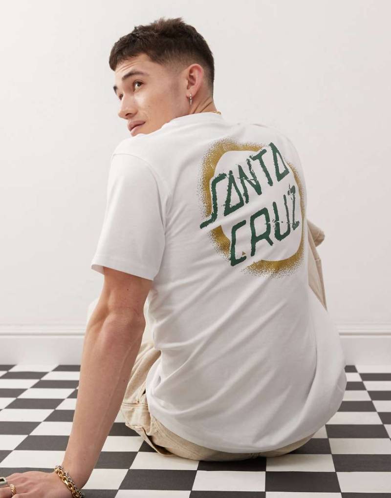 Santa Cruz - Oversize-T-Shirt in Weiß mit Rückenprint von Santa Cruz