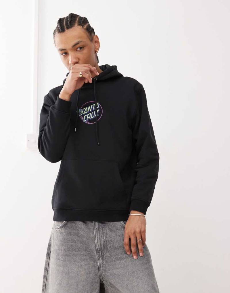 Santa Cruz - Planet - Kapuzenpullover in Schwarz mit Logo- und Rückenprint von Santa Cruz