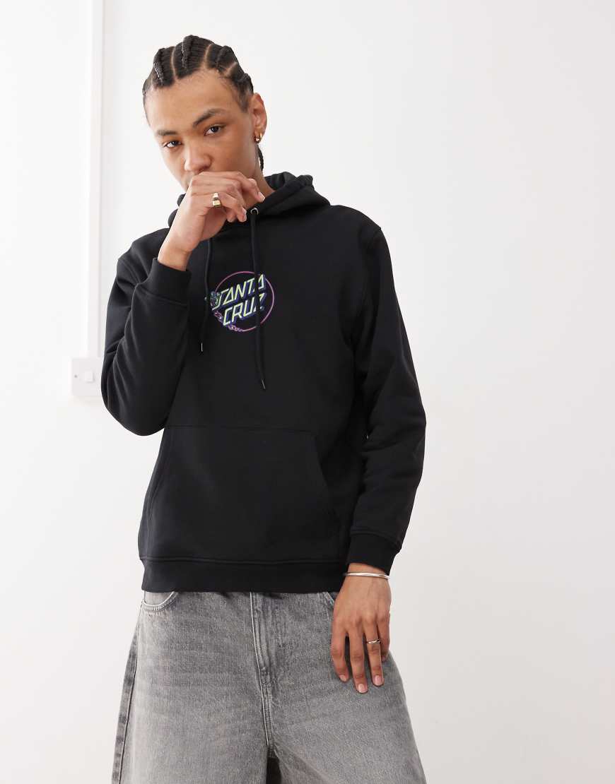 Santa Cruz - Planet - Kapuzenpullover in Schwarz mit Logo- und Rückenprint von Santa Cruz