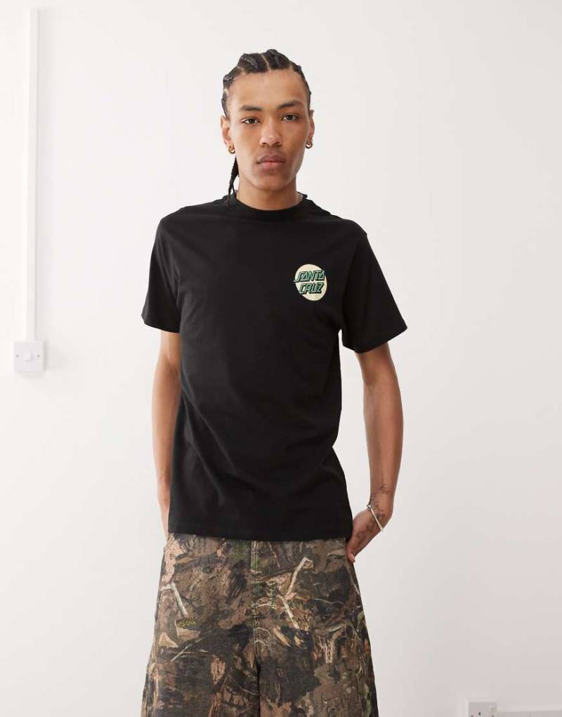 Santa Cruz - Screaming Rose - T-Shirt in Schwarz mit Logografik auf dem Rücken von Santa Cruz