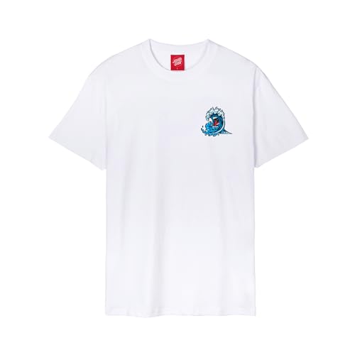 Santa Cruz Screaming Wave T-Shirt Herren Shirt weiß, XXL von Santa Cruz