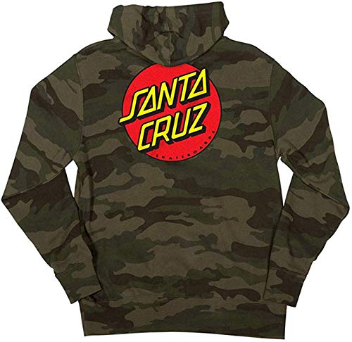 Santa Cruz Skateboards Classic Dot Kapuzenpullover Sweatshirt (Forest Camo, Größe XXL) von Santa Cruz