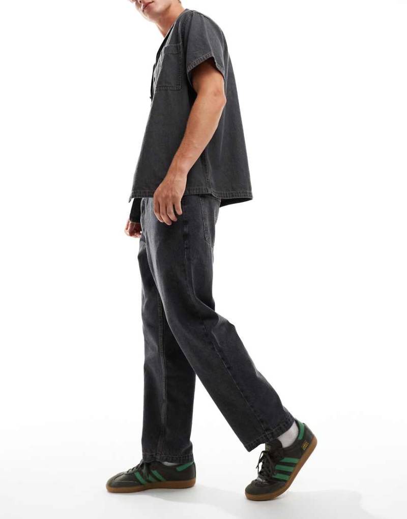 Santa Cruz - Weite Denim-Jeans in verwaschenem Schwarz von Santa Cruz
