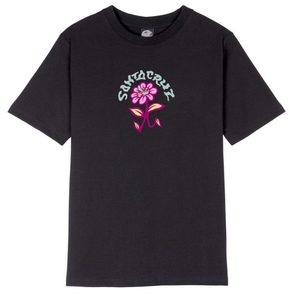 Santa Cruz - Women's Delfino Flower Front T-Shirt - T-Shirt Gr 10 schwarz von Santa Cruz