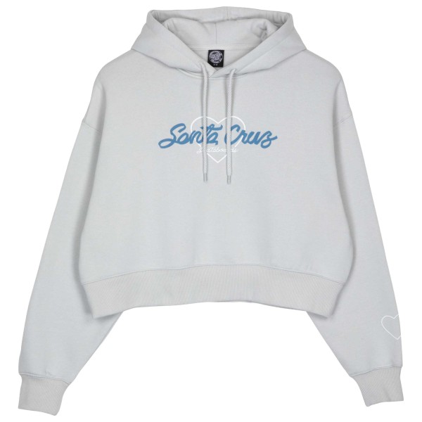 Santa Cruz - Women's Love Script Front Hood - Pullover Gr 6 grau von Santa Cruz