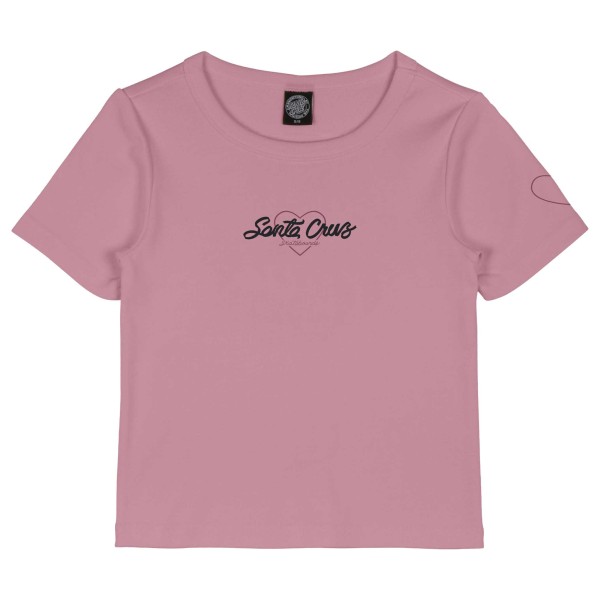 Santa Cruz - Women's Love Script Front T-Shirt - T-Shirt Gr 16 rosa von Santa Cruz