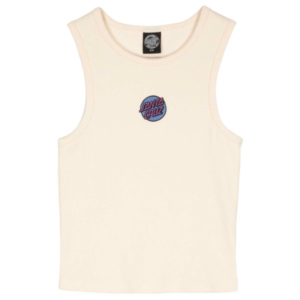 Santa Cruz - Women's Other Dot Emb Tank - Top Gr 6 weiß von Santa Cruz