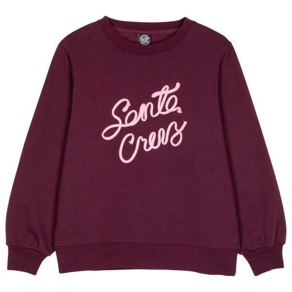Santa Cruz - Women's Ribbon Script Front Crew - Pullover Gr 16 lila von Santa Cruz