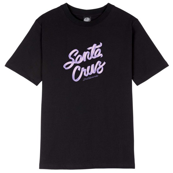 Santa Cruz - Women's Ribbon Script Front T-Shirt - T-Shirt Gr 8 schwarz von Santa Cruz