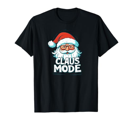 Lustiges Weihnachtsmanngesicht im Modus für Jungen und Mädchen T-Shirt Lustiges Weihnachtsmanngesicht im Modus für Jungen und Mädchen T-Shirt von Santa Mode