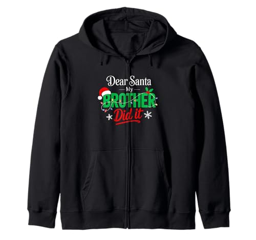 Lieber Weihnachtsmann, Mein Bruder hat es gemacht, lustige Weihnachten, Jungen, Mädchen, Kinder Kapuzenjacke Lieber Weihnachtsmann, Mein Bruder hat es gemacht, lustige Weihnachten, Jungen, Mädchen, Kinder Kapuzenjacke von Santa My Brother Did It Toddler Pajamas