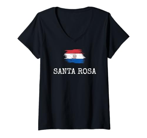 Damen Santa Rosa Land Paraguay Familienausflug Reise Herren Damen T-Shirt mit V-Ausschnitt Damen Santa Rosa Land Paraguay Familienausflug Reise Herren Damen T-Shirt mit V-Ausschnitt von Santa Rosa Town Paraguay Vacation Toddler Guaraní