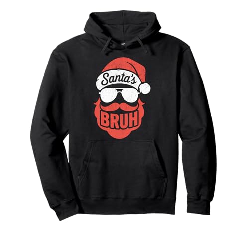 Santa's Bruh Meme Lustiger Spruch für Bruder Jungen Männer Pullover Hoodie von Santa's Bruh Meme Funny Saying for Brother