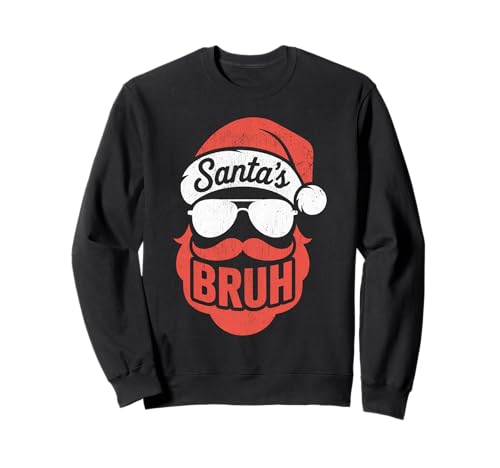 Santa's Bruh Meme Lustiger Spruch für Bruder Jungen Männer Sweatshirt von Santa's Bruh Meme Funny Saying for Brother
