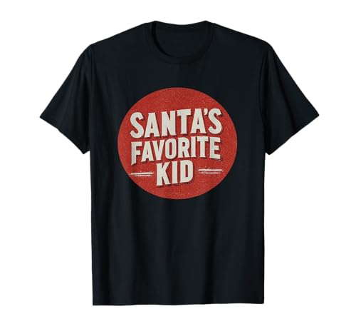 Pretty Santa's Favorite Kid Emblem für Jungen und Mädchen T-Shirt Pretty Santa's Favorite Kid Emblem für Jungen und Mädchen T-Shirt von Santa's Favorite Kid Outfit