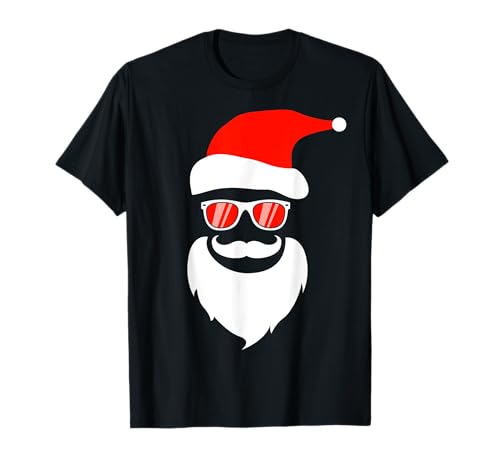 Vintage Weihnachtsmann Gesicht Weihnachten Weihnachtsmann Bart Herren T-Shirt von Santa with Beard for Christmas Tshirt Men