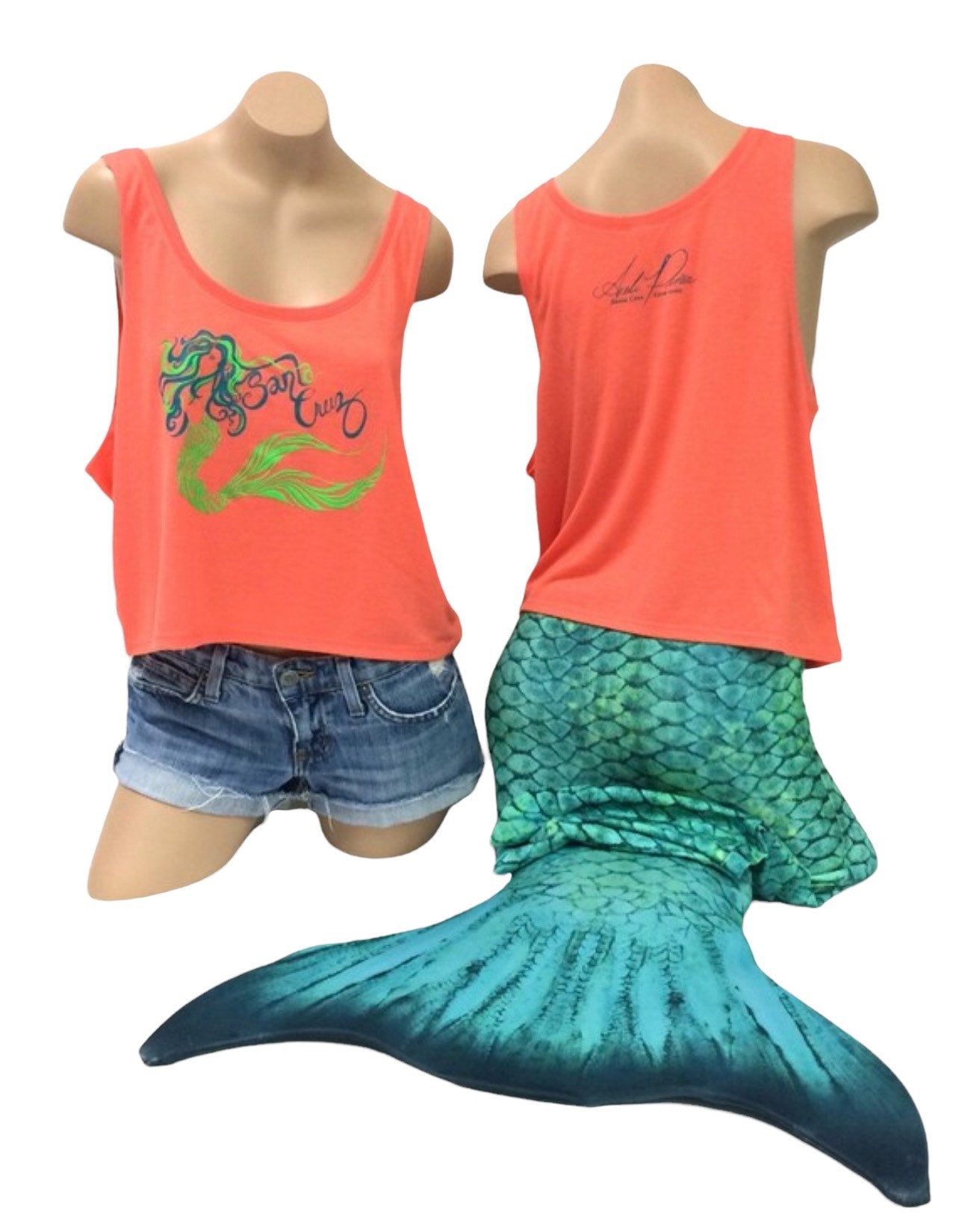 Mermaid Flowy Boxy Tank Made in Santa Cruz Ca von SantaCruzMermaidShop