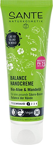 SANTE Naturkosmetik Balance Handcreme, Gesunde Säure-Basen-Balance der Hände, Vegan, Mit Bio-Aloe & Mandelöl, 4x75ml Multipack von Sante Naturkosmetik