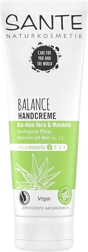 SANTE Naturkosmetik Balance Handcreme, Gesunde Säure-Basen der Hände, Vegan, Mit Bio-Aloe und Mandelöl, 75 ml von Sante Naturkosmetik