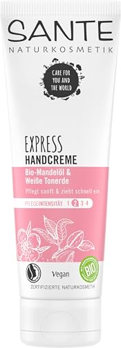 SANTE Naturkosmetik Express Handcreme mit Tonerde, Express-Feuchtigkeit ohne Fettfilm, Mit Mandelöl, Vegan, 75 ml SANTE Naturkosmetik Express Handcreme mit Tonerde, Express-Feuchtigkeit ohne Fettfilm, Mit Mandelöl, Vegan, 75 ml von Sante Naturkosmetik