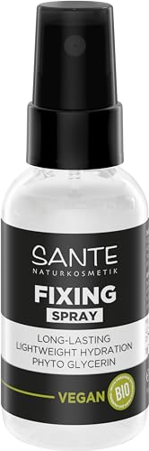 SANTE Naturkosmetik Fixing Spray, veganes Make-up Fixierungspray mit Aloe Vera und Phyto Glycerin, spendet Feuchtigkeit, für einen langanhaltenden Look, pflegende und nachhaltige Formel, 50 ml von Sante Naturkosmetik