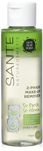 SANTE Naturkosmetik 2-Phase Make-up Remover - 110ml - sanfte Reinigung mit Bio-Aloe Vera & -Gurke - spendet Feuchtigkeit & erfrischt die Haut - vegan & natürlich von Sante Naturkosmetik